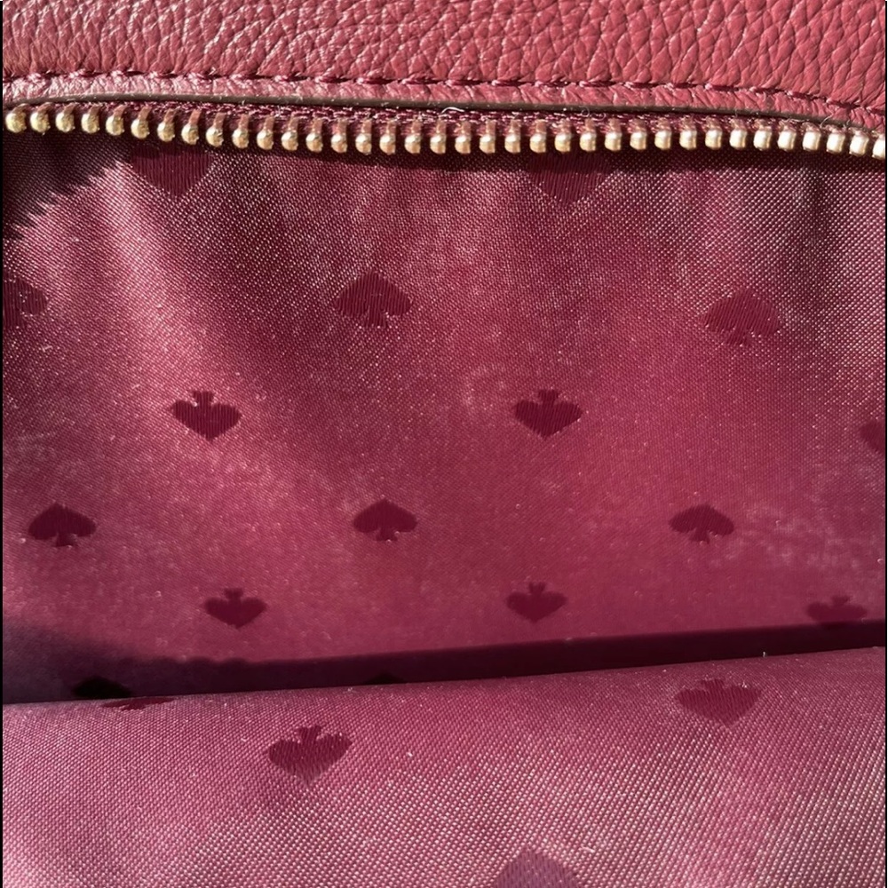 KATE SPADE MEDIUM JACKSON BACKPACK LEATHER CHERRY - Picture 16 of 16